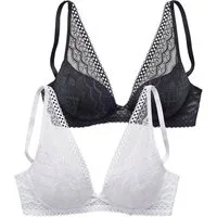 petite fleur by Lascana Push-up-BH (Packung, 2 Stück) in modischem High-Apex Schnitt