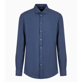 Emporio Armani - Hemd für Herren, Baumwolle (Blau)