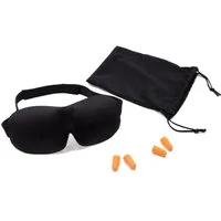ZOLLNER24 Schlafmaske, Set, 3D Schlafmaske, 2 Paar Ohrstöpsel, Aufbewahrungsbeutel