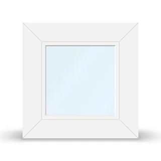 Wärmeschutzfenster, Kunststoff-Alu, Twinset 8000, Weiß, 510 x 510 mm, 3-fach Verglasung, individuell konfigurieren