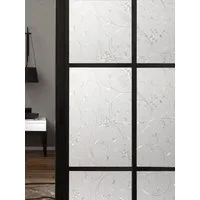 HomeBella Fensterfolie Fensterfolie Blumen Design selbsthaftend, Blickdichte Sichtschutzfolie mit UV Schutz