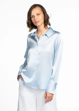 (THE MERCER) N.Y. - Bluse cielo blue - Gr. - 34
