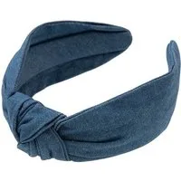 axy Haarreif Haarreif mit Knoten aus Jeansstoff, Vintage Damen Haareifen Haarband