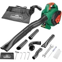 Gardebruk Laubsauger, 4 in 1 Benzin Blasgeschwindigkeit 68m/s Fangsack 45L inkl Werkzeug