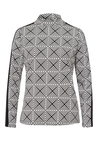 tuzzi - Shirt EBONY & IVORY in modernem Punktdesign schwarz/ecru - Gr. - 42