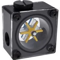 Eisflügel Durchflussanzeiger G1/4 eckig - Acetal schwarz