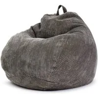 Green Bean Sitzsack Indoor Sitzsack Scoop 90x110cm - Cord (Indoor Sitzsack 90x110cm aus Cordstoff mit EPS-Perlen Füllung, Kuschelig Weich Waschbar - Drinnen Bodenkissen Liegekissen Sitzkissen), Sitzhocker Relax-Sessel Kinder Erwachsene Stoff