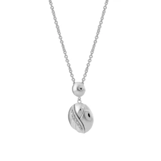 Orphelia Damen-Anhänger Sterling-Silber 925 mit Kette – Weiß ZH-4487