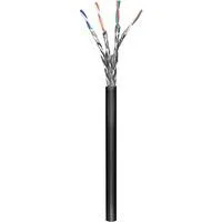 Patchkabel Outdoor Cat.6 SFTP schwarz, 100 Meter, doppelt geschirmt