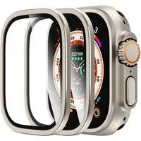 MSM Displayschutzglas 2X Schutzglas für Apple Watch Ultra 2 / Ultra 49mm Panzerfolie Titan