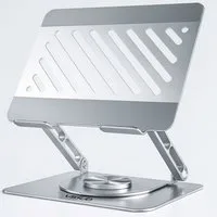 VSIUO Laptop-Ständer Laptop ständer mit 360 Drehbarer Basis, Verstellbarer laptopständer, (bis 17 Zoll, Belüfteter und faltbarer, Kompatibel mit MacBook Air, Pro, Samsung)