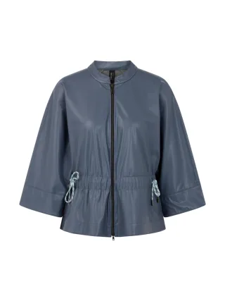 Marc Cain Sports - Jacke aus Kunstleder grisaille - Gr. - 40