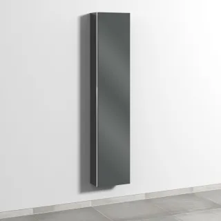 Sanipa 3way Hochschrank mit 1 Tür, Anthrazit-Glanz BS16379