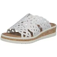 Rieker Pantolette Sommerschuh, Hausschuh, Keilabsatz, mit Glitzersteine