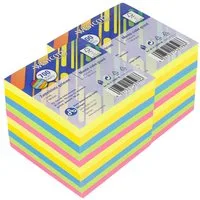 WESTCOTT Notizzettel Notizblock bunt 700 Blatt (2er-Set), Zettelblock geleimt mit 9 x 9 cm, FSC-zertifiziertes Papier 80g/m²