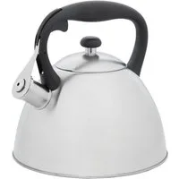 RESTO Kitchenware Wasserkessel Gemini, Flötenkessel 3 l mit wärmespeicherndem Boden im Geschenkkarton, Edelstahl (1-tlg), mit ergonomischem, wärmeableitenden Bakelit-Griff