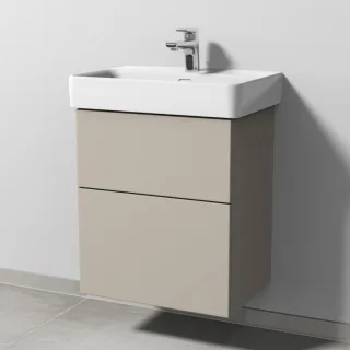 Sanipa 3way Waschtischunterbau zu Laufen Pro S Waschtisch mit 2 Auszügen, Kaschmir-Matt SP7851U