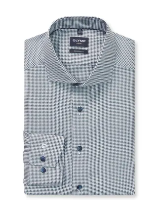 OLYMP - Modern Fit: Businesshemd grün - Gr. - 43