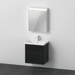 Duravit D-Neo Möbelwaschtisch mit Waschtischunterbau und Spiegelschrank 650x480x2000 mm - DE0115L161 DE0115L1616