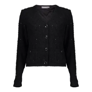 Geisha Fashion Women - Vest sequences black - Gr. - XXL