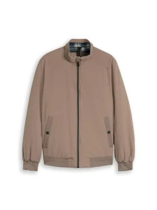 Tom Tailor - Harrington Jacke mit Reißverschluss Driftwood Taupe - Gr. - XXL