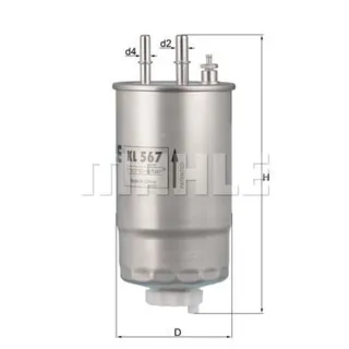 Mahle Kraftstofffilter Alfa Romeo Citroen Fiat Ford Lancia Opel Peugeot
