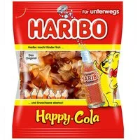 HARIBO Süßigkeit, Haribo Happy Cola Fruchtgummi Flaschen mit Cola Geschmack 100g