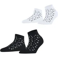 Esprit Sneakersocken Playful Hearts 2-Pack Sneakersocken (2-Paar)