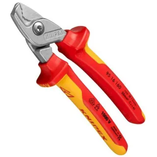 KNIPEX Kabelschere mit Stufen- schnitt isoliert