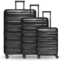 Bergpfeil Kofferset Travel 4-Rollen Kofferset 3-tlg. mit Dehnfalte, (Set)