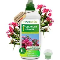 Purgrün Blumendünger Oleander Dünger, NPK 6+6+8, für Blütenpracht, 1L, Flüssigdünger, 1-St., 1 Liter