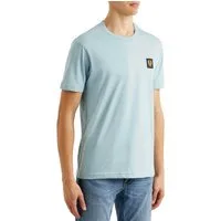 Belstaff T-Shirt Retro 1924 Patch Regular Fit Shirt Gesticktem Rand versehener Phoenix-Patch auf der Brust