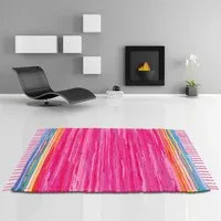 Bestlivings Teppich, eckig, Höhe: 10 mm, Flickenteppich, handgefertigter Fleckerlteppich, 50x80cm bis 160x230cm