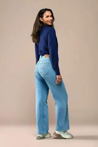 Lienna Hose Denimblau