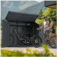 ESTEXO Gerätehaus Fahrradgarage Fahrradbox Metall Box 200x100x157 cm abschließbar für