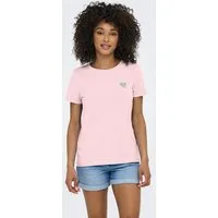 ONLY Kurzarmshirt ONLKITA LIFE S/S TOP NOOS regular fit, casual, Single Jersey, Baumwolle, Rundhals