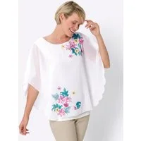 Sieh an! Klassische Bluse Schlupfbluse Kurzarm