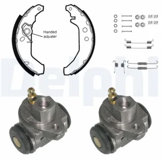Delphi Bremsbacken vormontiert hinten Ford Courier Fiesta KP780