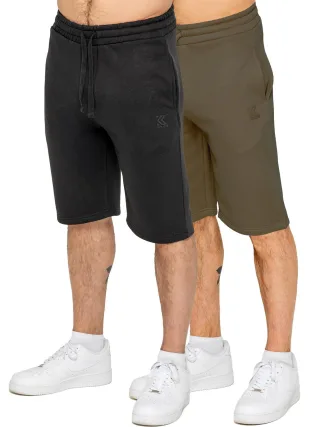 Kruze | Herren Fleece Shorts 2er Pack