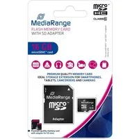 Mediarange Mediarange Micro SDHC Karte 16GB Speicherkarte Class 10 Speicherkarte
