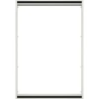 Insektenschutzrollo für Dachfenster, hecht international, transparent, verschraubt, weiß/schwarz, BxH: 110x160 cm