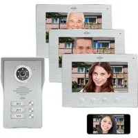Elro Video-Türsprechanlage (Außenbereich, 6-tlg., mit Full HD Nachtsicht-Türkamera auf Handy, WLAN, Gegensprechanlage)