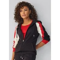 H.I.S Kapuzensweatjacke mit Colorblock Design am Ärmel