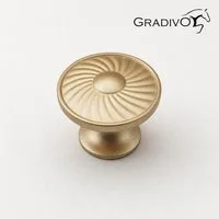 Gradivo Möbelgriff Schrankknopf Schubladenknopf 221 - Matt-Gold