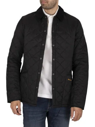 Barbour Heritage Liddesdale Quiltjacke, Schwarz