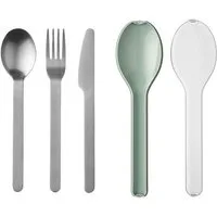 Mepal Besteck-Set Ellipse Besteck-Set (3-tlg), Material-Mix, Spülmaschinengeeignet