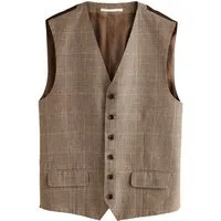 Next Anzugweste Signature karierte Tailored Fit Anzugweste (1-tlg)