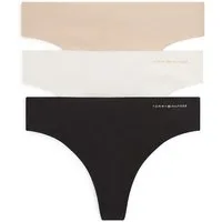 Tommy Hilfiger Underwear Tanga (3-St) Körpernahe Passform mit elastischem Bund