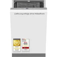 exquisit vollintegrierbarer Geschirrspüler EGSP52109-E-030E, 9,0 l, 9 Maßgedecke, LED-Display, Mehrfach-Wasserschutz, Restlaufzeitanzeige