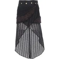 Guru-Shop Minirock Psytrance Goa Pixi Lagenrock, Wickelrock mit.. alternative Bekleidung